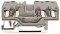 WAGO Svorka 280-681 3vodičová, průchozí , na DIN lištu 35 × 15 a 35 × 7,5, CAGE CLAMP®, 2,50 mm², šedá